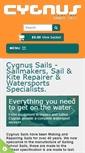 Mobile Screenshot of cygnus-sails.com